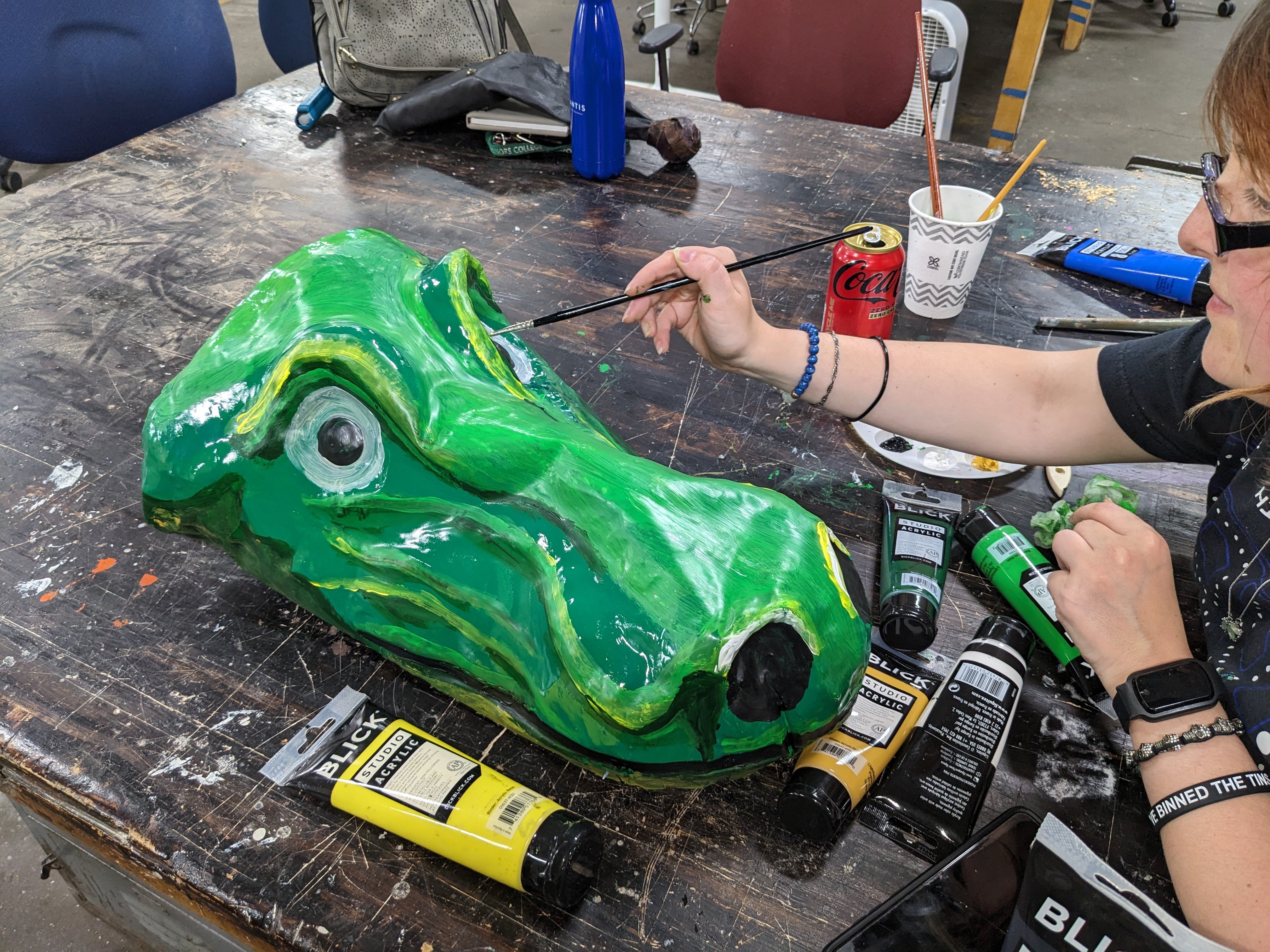 Painting the head